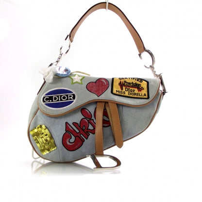 Christian Dior Denim Speedway Saddle Bag 1 of 12