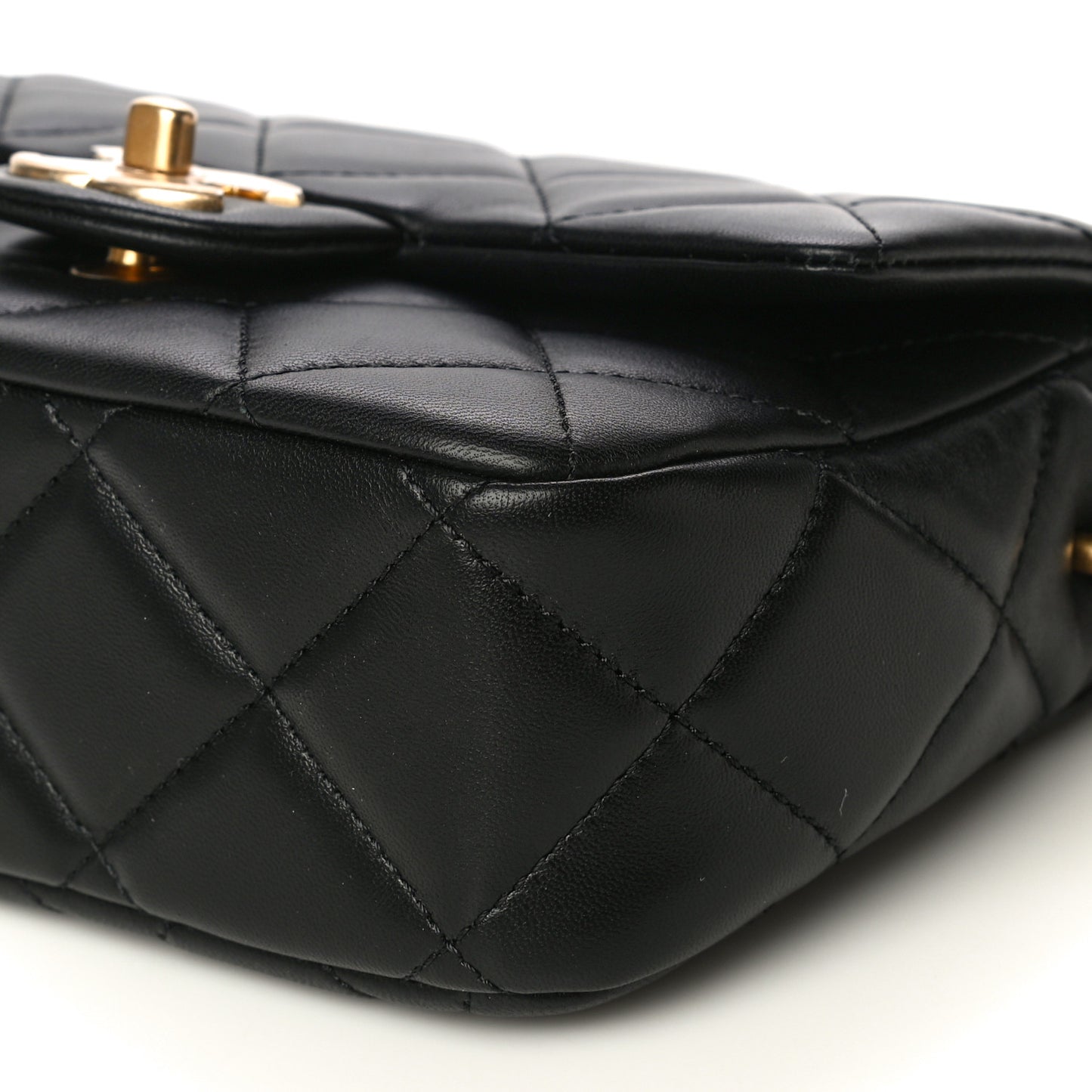 Lambskin Quilted Mini My Perfect Flap Black