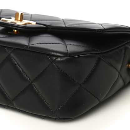 Chanel Lambskin Quilted Mini My Perfect Flap Black 10 of 20