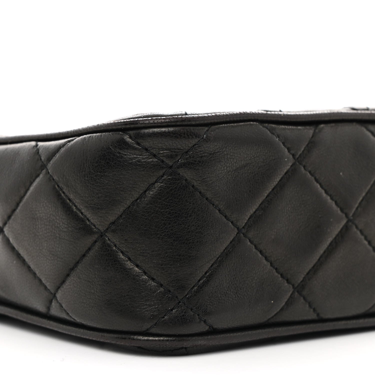 Chanel Lambskin Quilted CC Tassel Camera Case Black 9 of 15