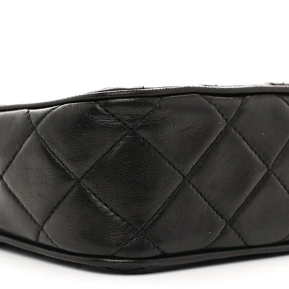 Chanel Lambskin Quilted CC Tassel Camera Case Black 9 of 15