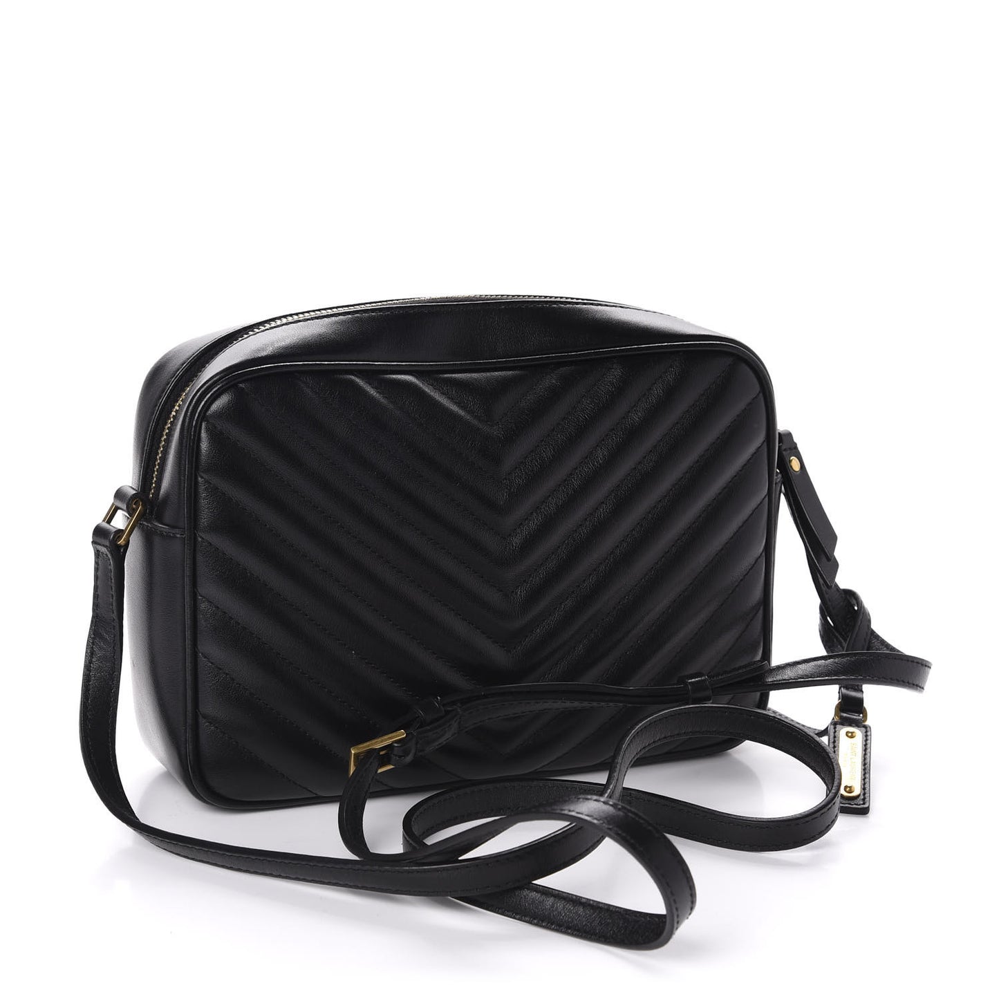 Calfskin Matelasse Monogram Lou Camera Bag Black