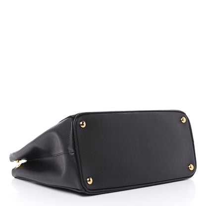 Prada Saffiano Medium Galleria Double Zip Tote Black 4 of 9