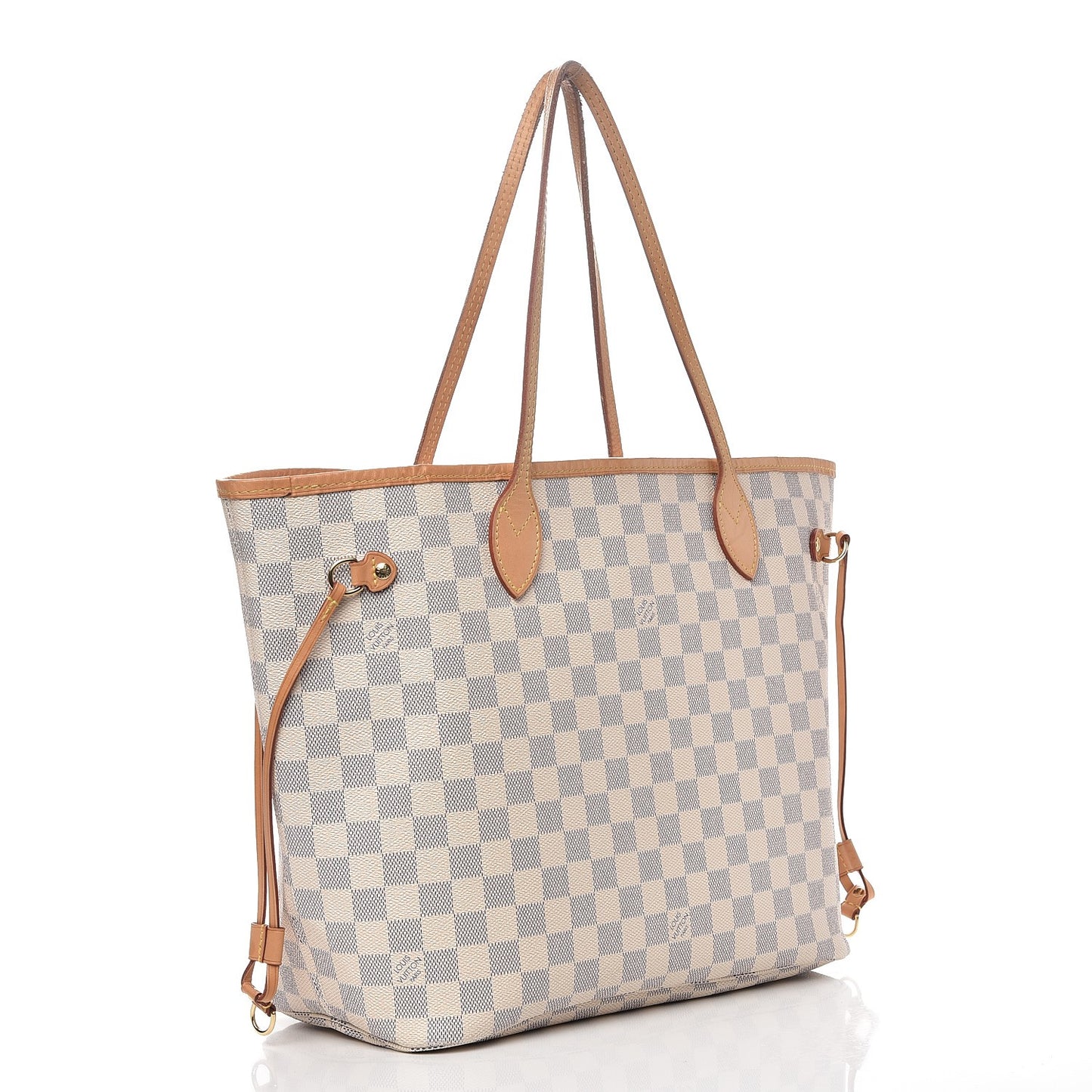 Damier Azur Neo Neverfull MM Rose Ballerine