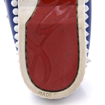 Christian Louboutin Calfskin Yacht Spikes Loafers 37 Blue 9 of 10