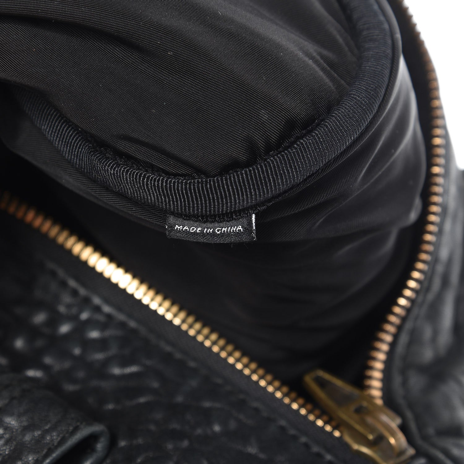 Alexander Wang Pebbled Lambskin Rocco Black Antique Brass Hardware 8 of 15