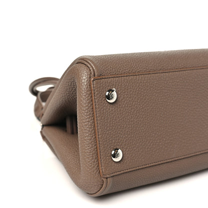 Loewe Grained Calfskin Small Madrid Bag  Taupe 8 of 9