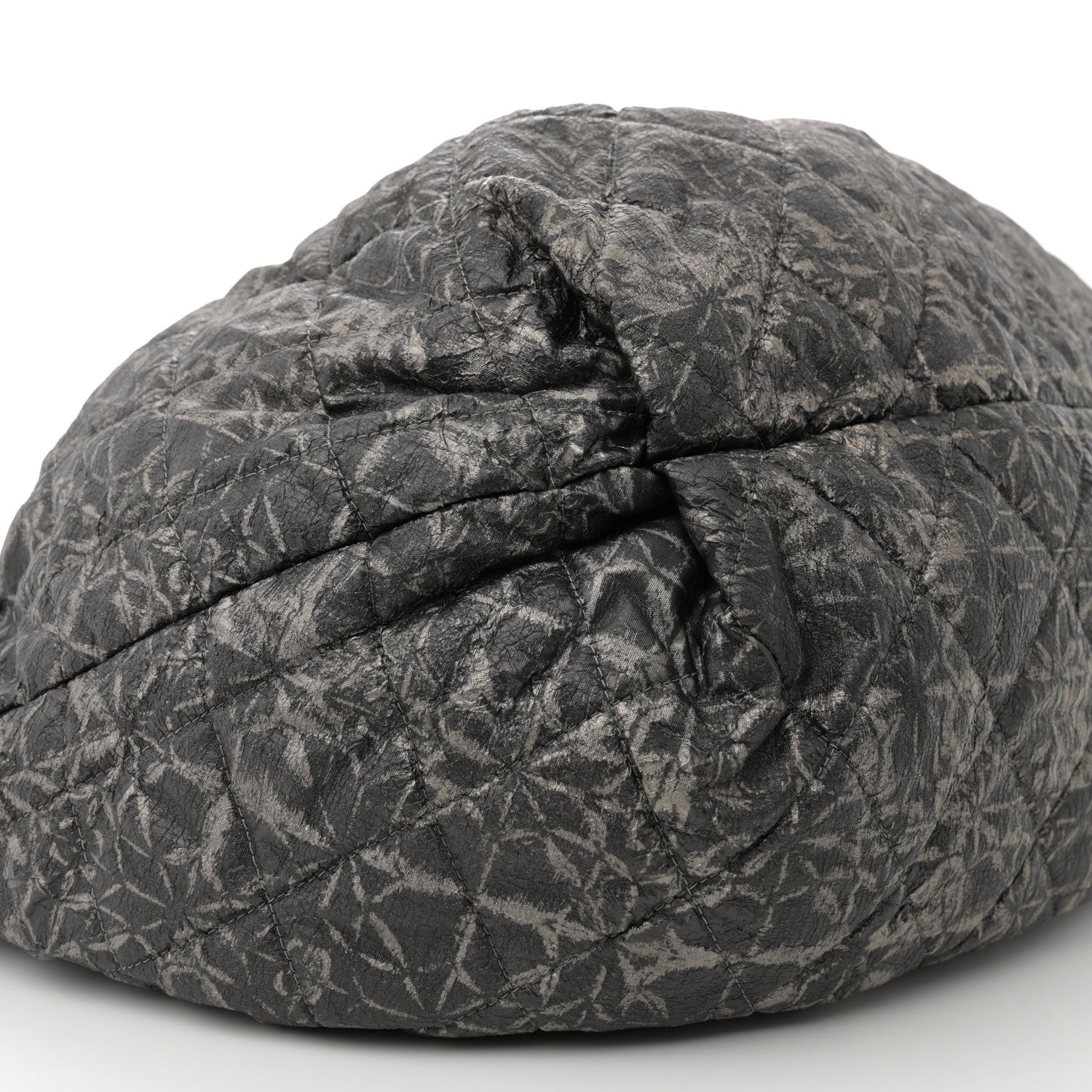 Chanel Nylon Printed Cabas Tote Black Gold 9 of 13