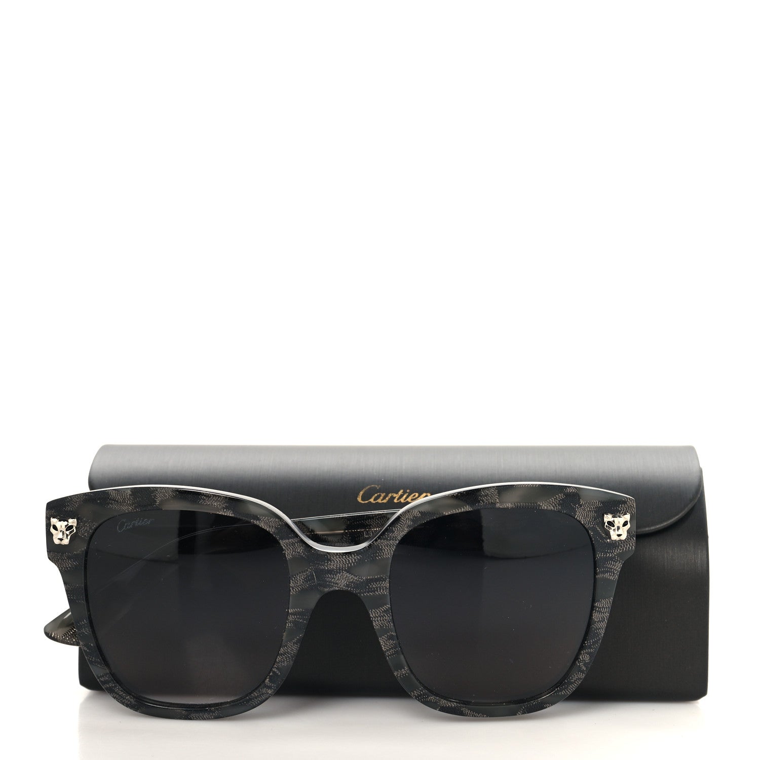 Cartier Panthere De Cartier Sunglasses Tortoise Grey 8 of 8