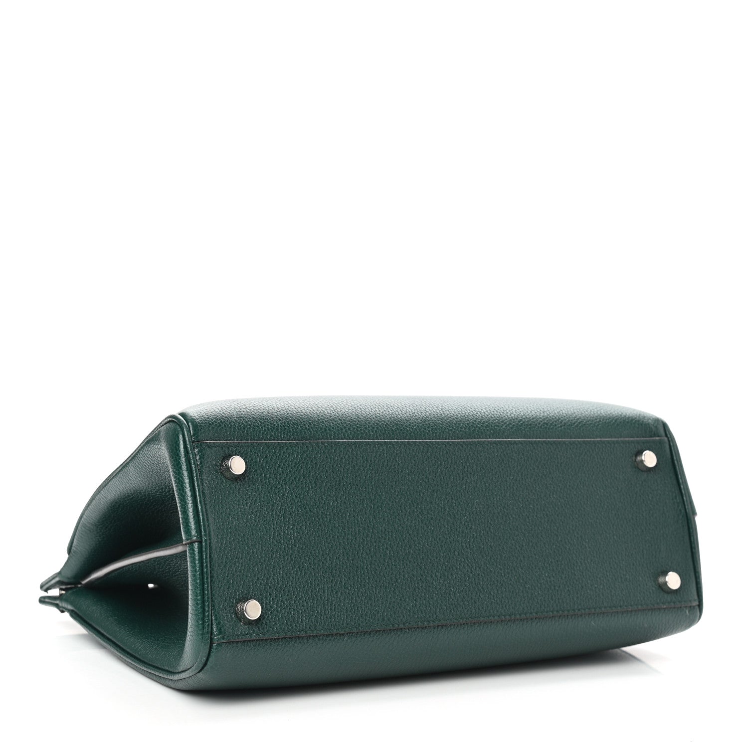 Gucci Grainy Calfskin Small Zumi Top Handle Bag Vintage Green 4 of 14