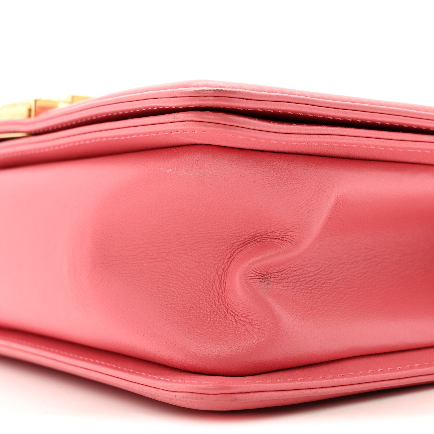 Chanel Lambskin Chevron Quilted Medium Boy Flap Pink 10 of 13