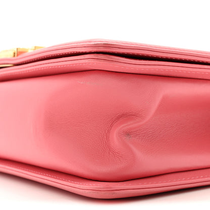 Chanel Lambskin Chevron Quilted Medium Boy Flap Pink 10 of 13