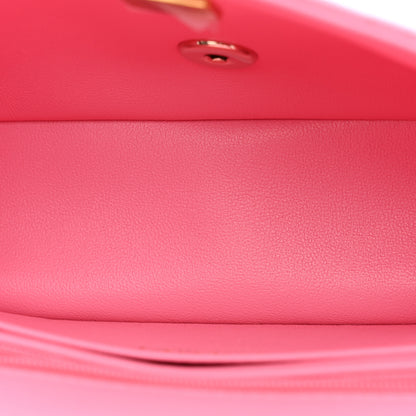 Chanel Lambskin Quilted Mini Top Handle Rectangular Flap Light Pink 5 of 12