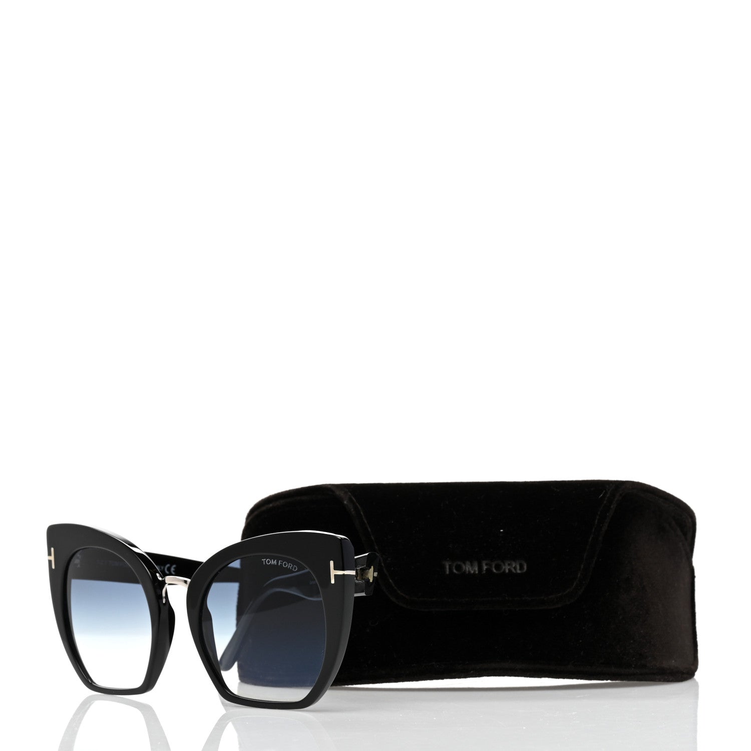 Tom Ford Samantha Cat Eye Sunglasses TF553 Black 8 of 8