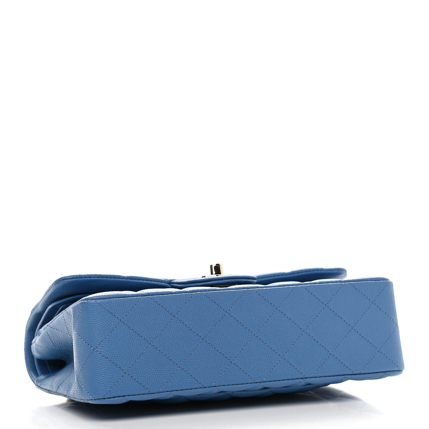 Chanel Caviar Quilted Small Double Flap Blue 4 of 9