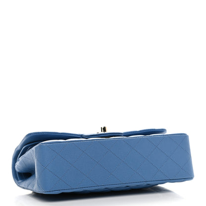 Chanel Caviar Quilted Small Double Flap Blue 4 of 9