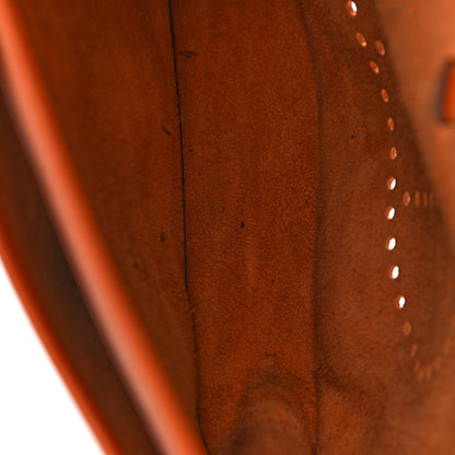 Hermes Taurillon Clemence Evelyne III GM Orange 12 of 19