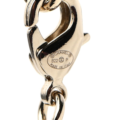 Chanel CC Heart Chain Pendant Necklace Gold 5 of 5