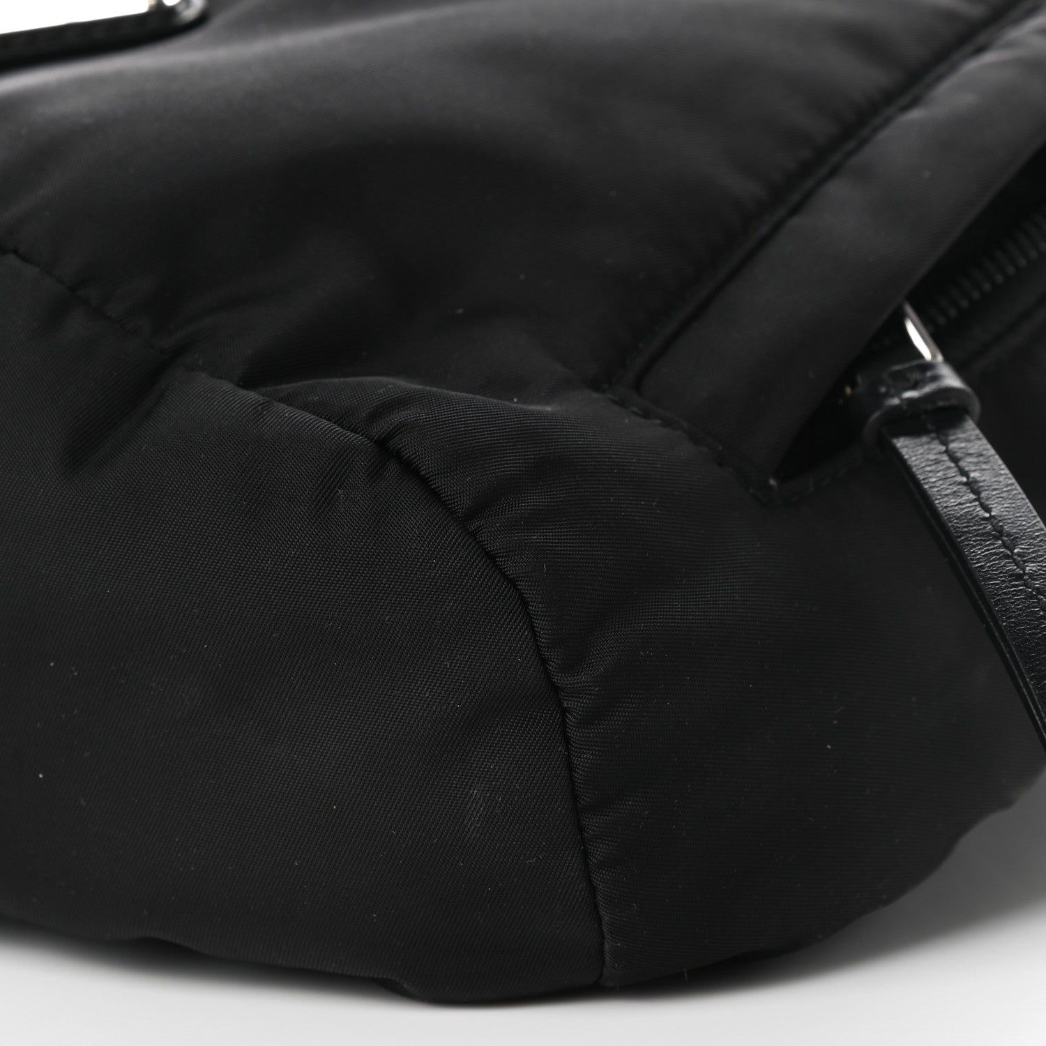 Prada Re-Nylon Vitello Metal Triangle Logo Sling Backpack Black 7 of 8
