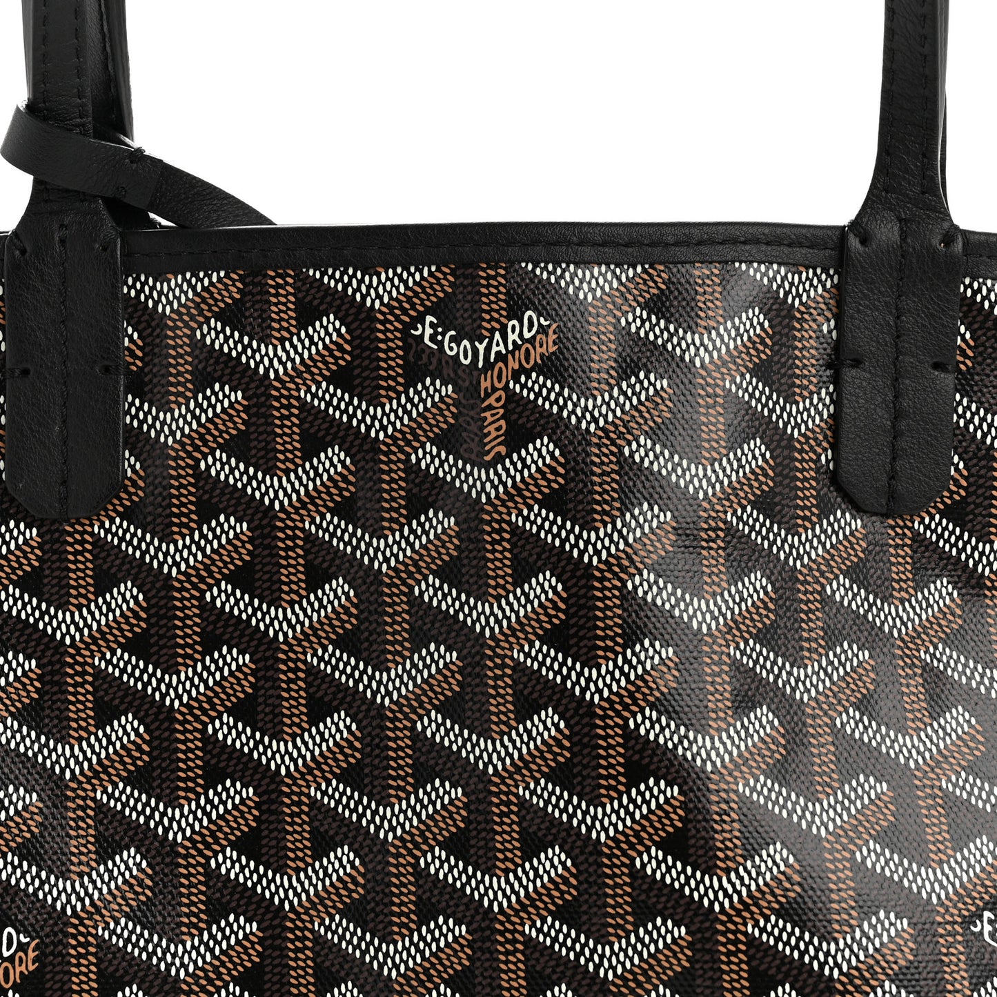 Goyardine Reversible Mini Anjou Black