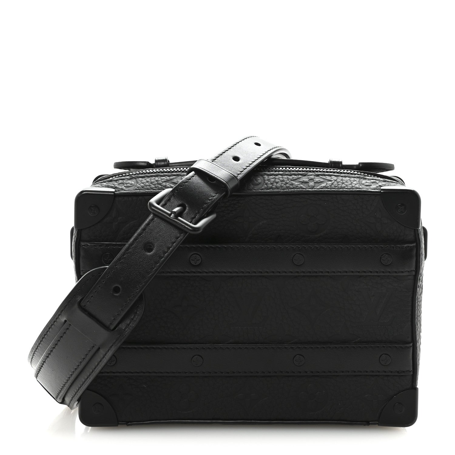 Louis Vuitton Taurillon Monogram Soft Trunk Black 1 of 9