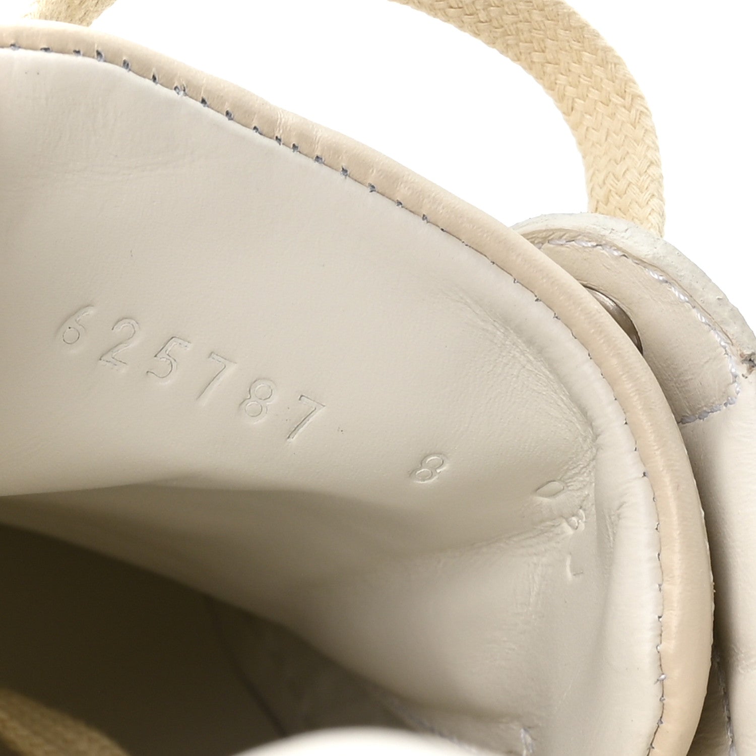 Gucci Calfskin GG Tennis Embossed Mens Ace Sneakers 8 Mystic White 8 of 9