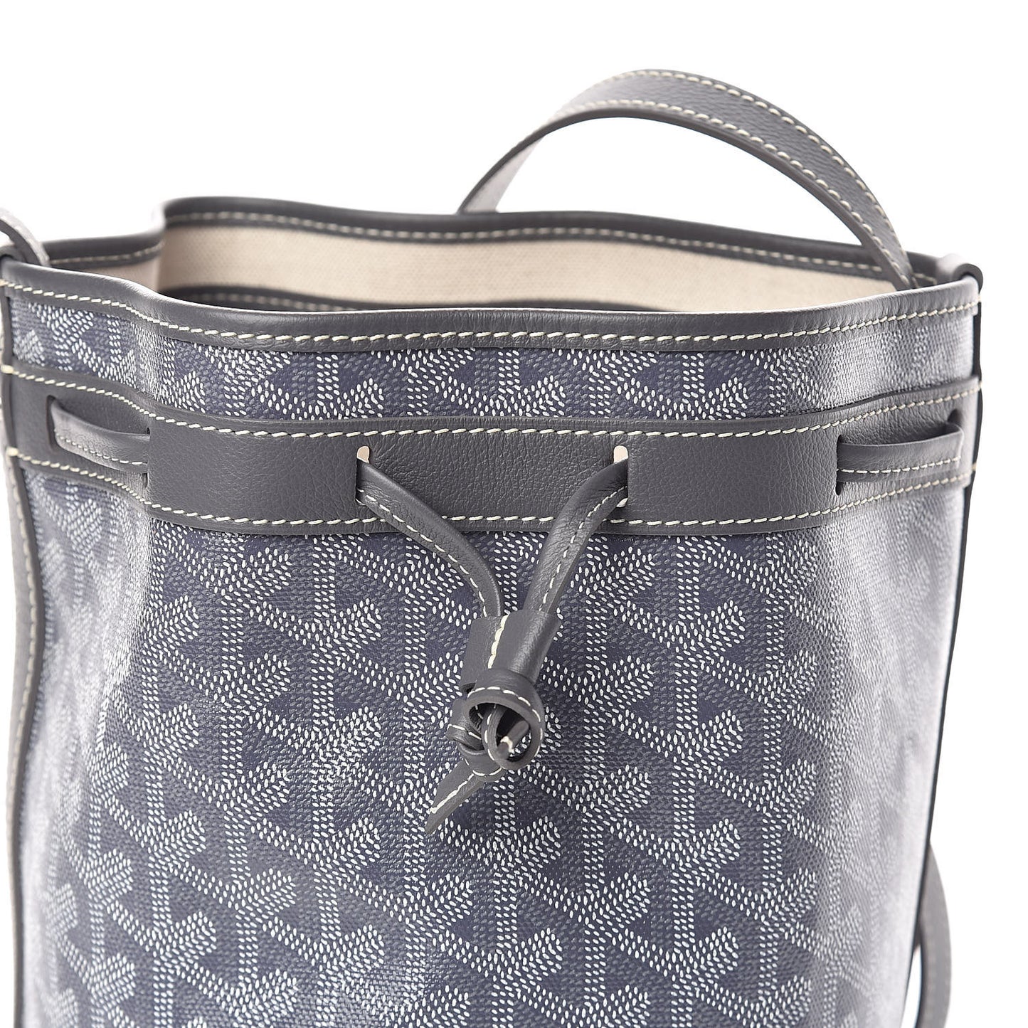 Goyardine Petit Flot Bucket Bag PM Grey