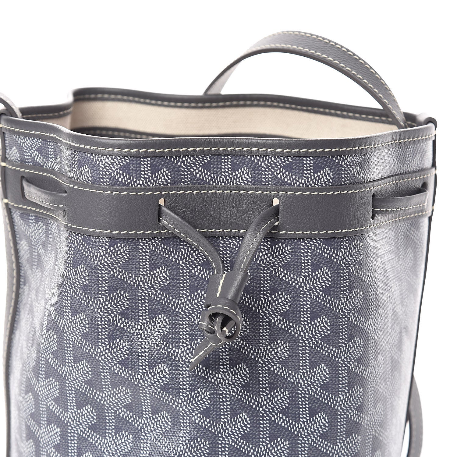 Goyard Goyardine Petit Flot Bucket Bag PM Grey 6 of 9