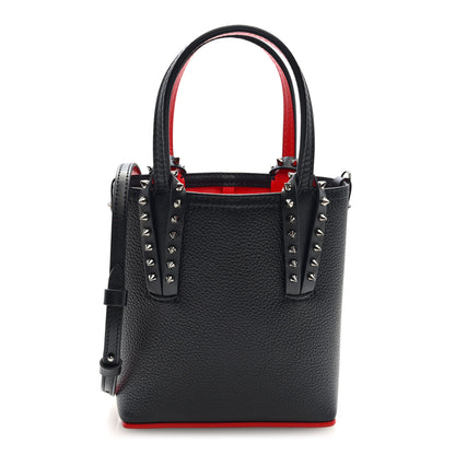 Christian Louboutin Calfskin Spikes Mini North South Cabata Tote Black 1 of 9