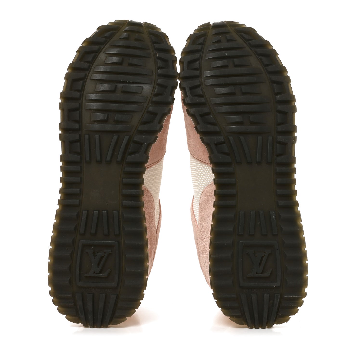 Suede Calfskin Run Away Sneakers 38 Pink