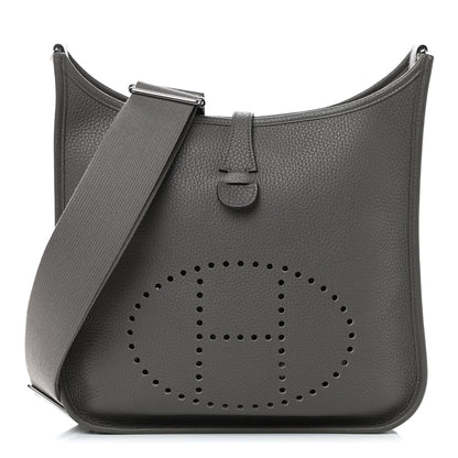 Hermes Taurillon Clemence Evelyne III PM Etain 1 of 9