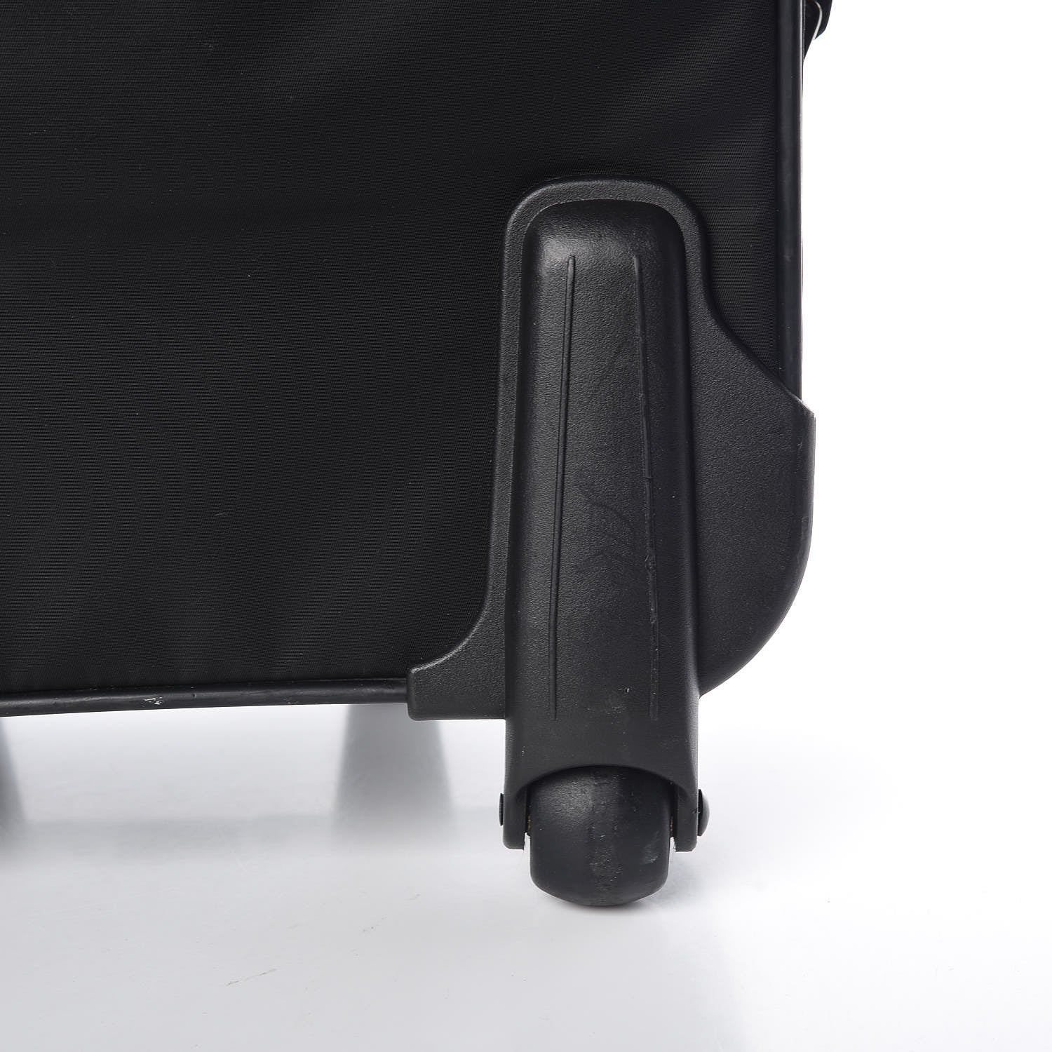 Prada Tessuto Nylon Saffiano Trolley Luggage Black 8 of 11