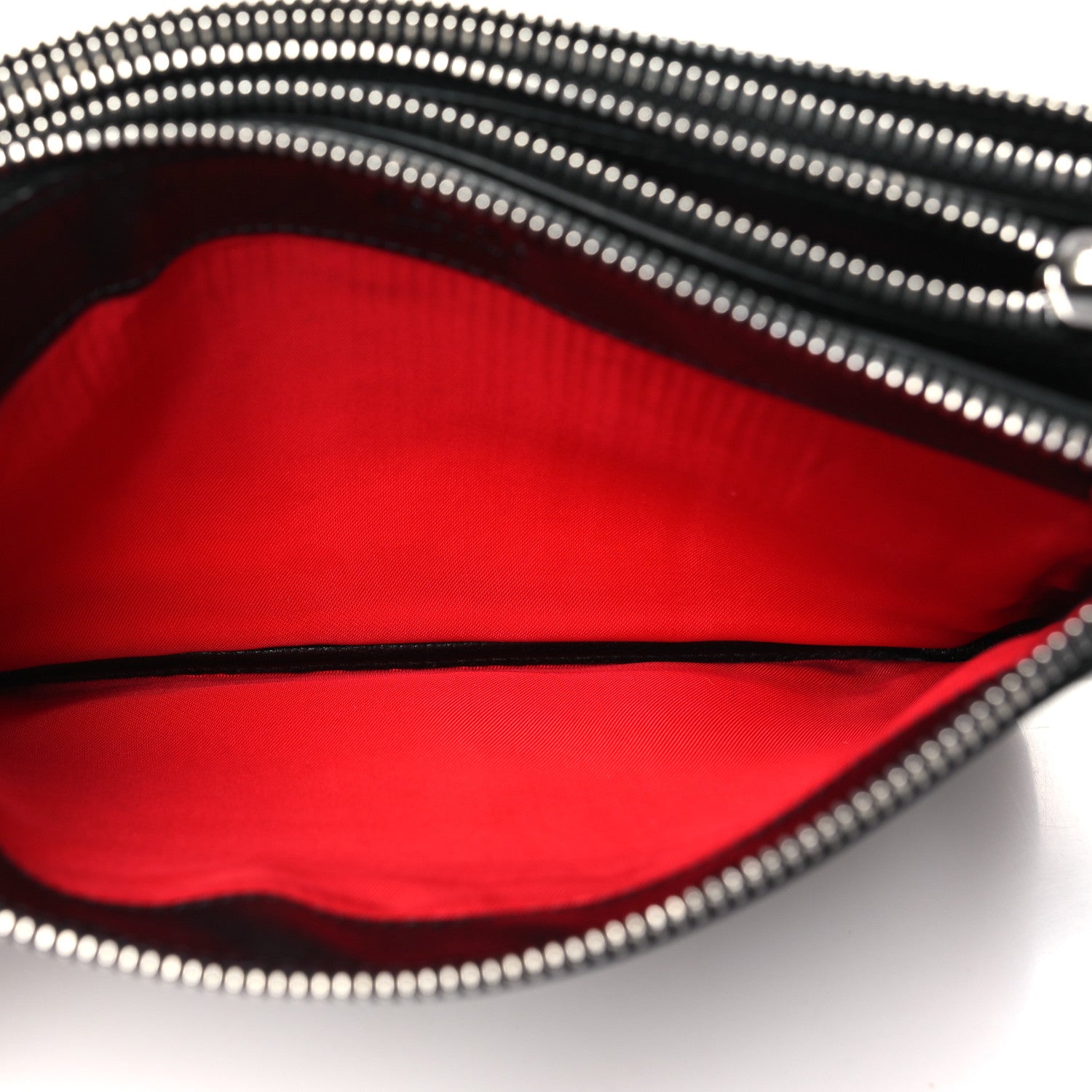 Celine Shiny Textured Calfskin Trio Crossbody Bag Black 7 of 12