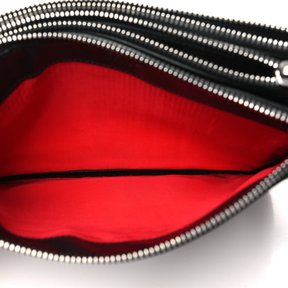 Celine Shiny Textured Calfskin Trio Crossbody Bag Black 7 of 12