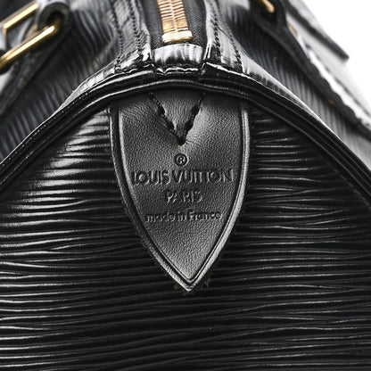 Louis Vuitton Epi Speedy 25 Black 6 of 12