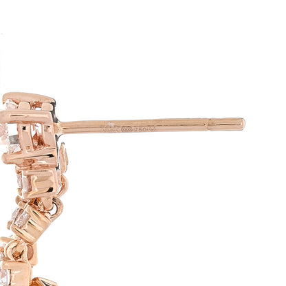 Anita Ko 18K Rose Gold Diamond Bianca Earring 4 of 4