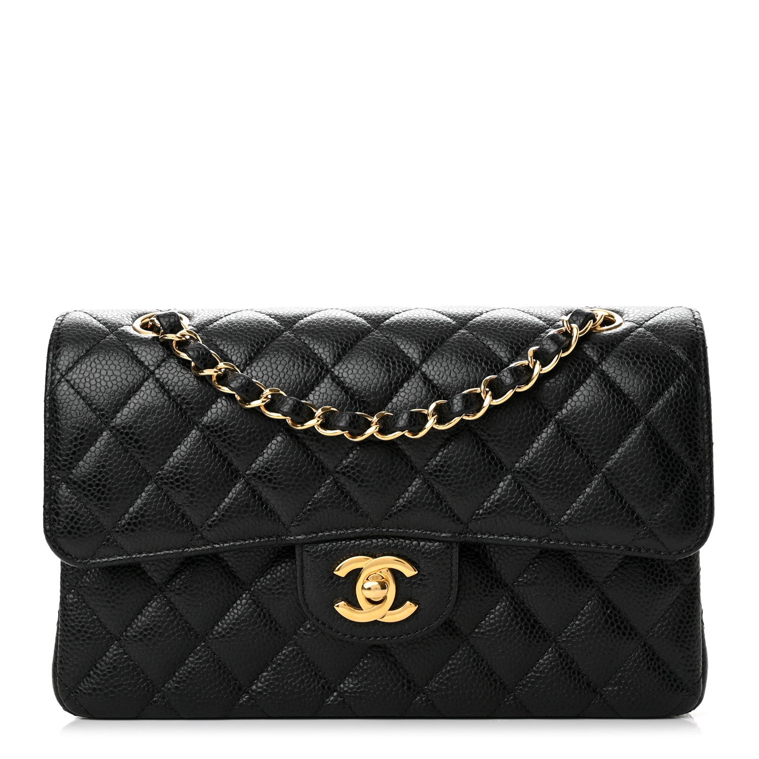 Chanel Caviar Quilted Small Double Flap Black 1 of 12