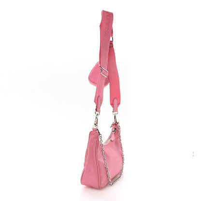 Prada Nylon Re-Edition 2005 Shoulder Bag Begonia 3 of 12