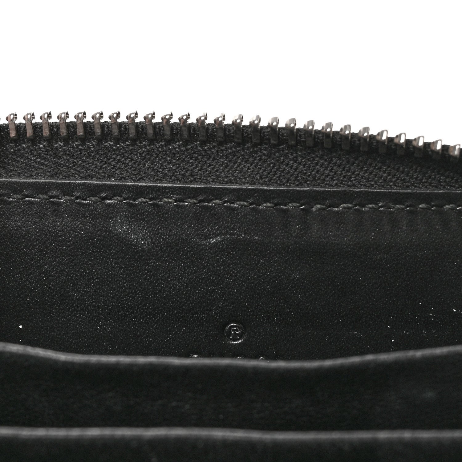 Gucci Guccissima Zip Around Card Case Black 13 of 14