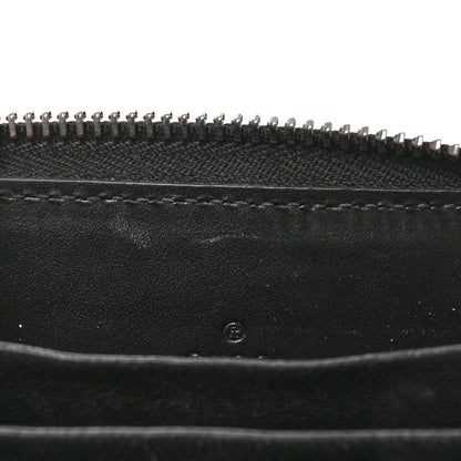Gucci Guccissima Zip Around Card Case Black 13 of 14