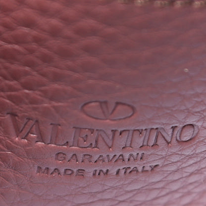 Valentino Garavani Pebbled Calfskin Medium Rockstud Flip Lock Crossbody Bag Dark Nude 5 of 11
