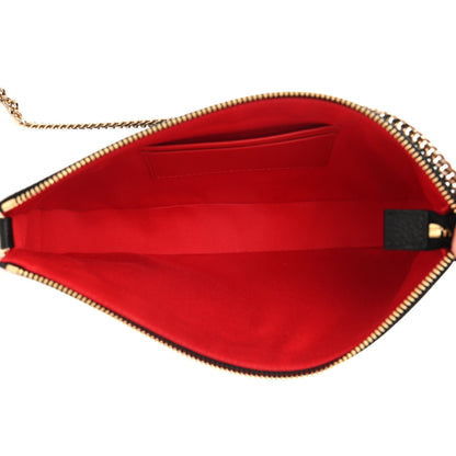 Christian Louboutin Calfskin Loubila Chain Clutch Black 5 of 9