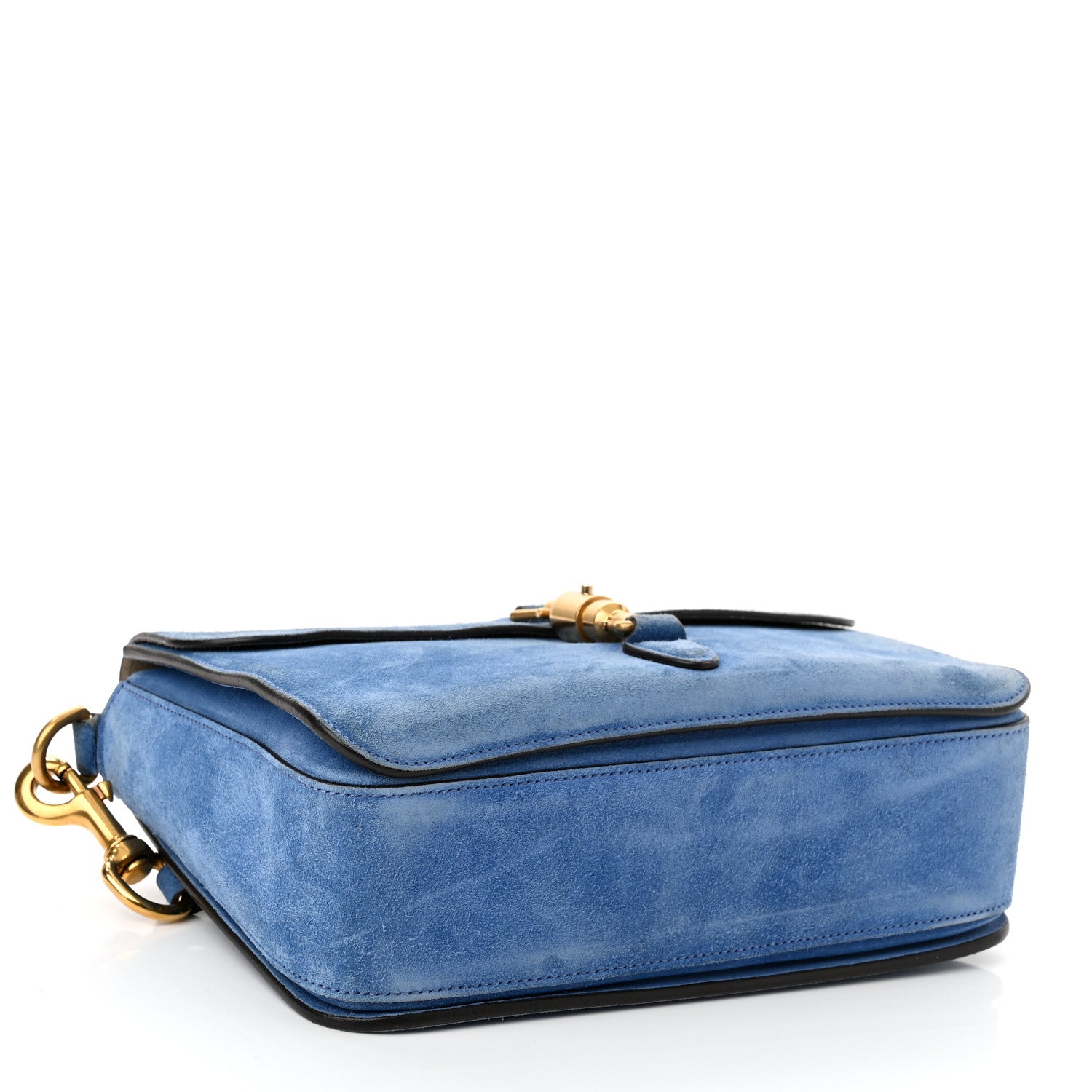 Gucci Soft Suede Small Jackie Shoulder Bag Cerulean Blue 4 of 10