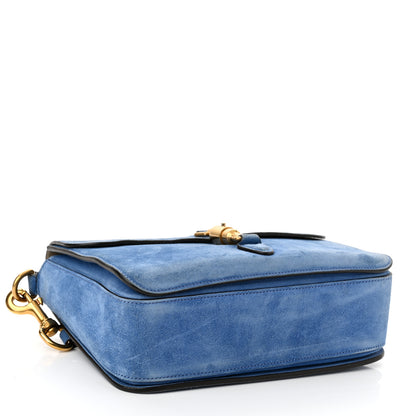 Gucci Soft Suede Small Jackie Shoulder Bag Cerulean Blue 4 of 10