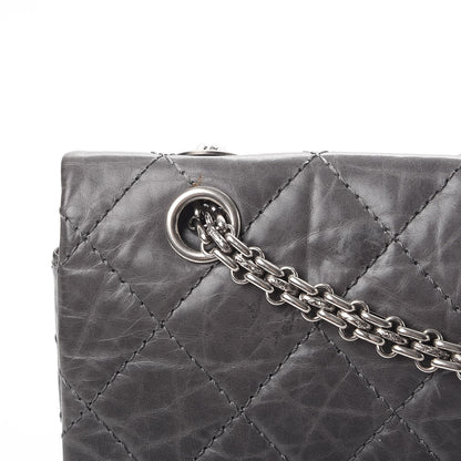 Chanel Aged Calfskin Quilted 50th Anniversary 2.55 Reissue 227 Flap Grey 12 of 17
