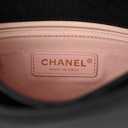 Chanel Grained Calfskin Quilted Small Cuba Top Handle Flap Black 6 of 12