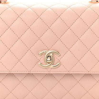 Chanel Caviar Quilted Small Coco Handle Flap Light Pink 8 of 10