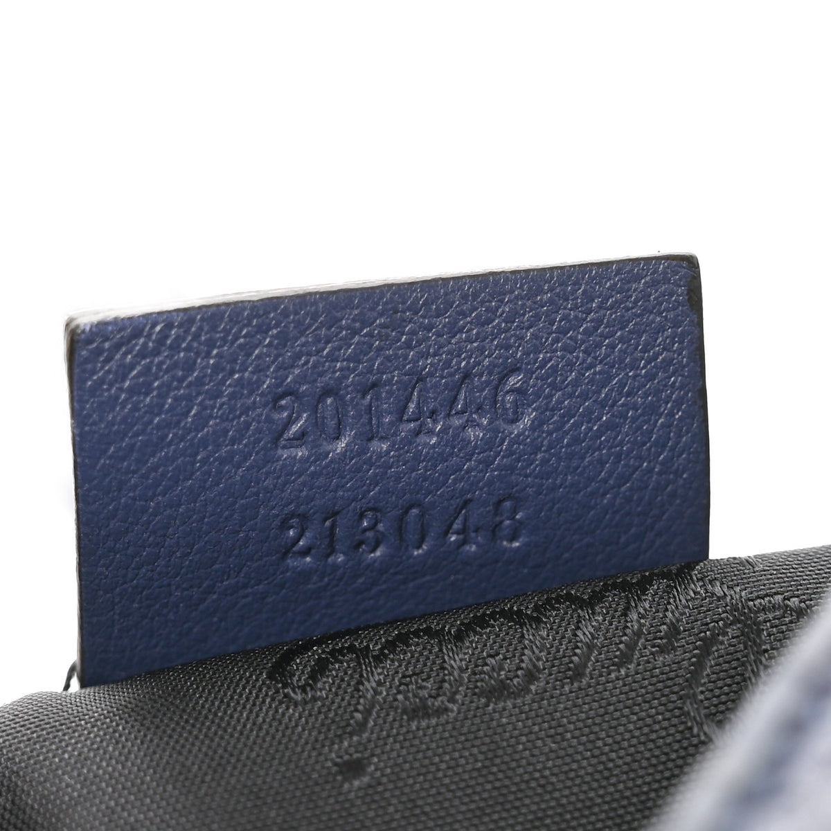 Guccissima Medium Flat Messenger Bag Navy