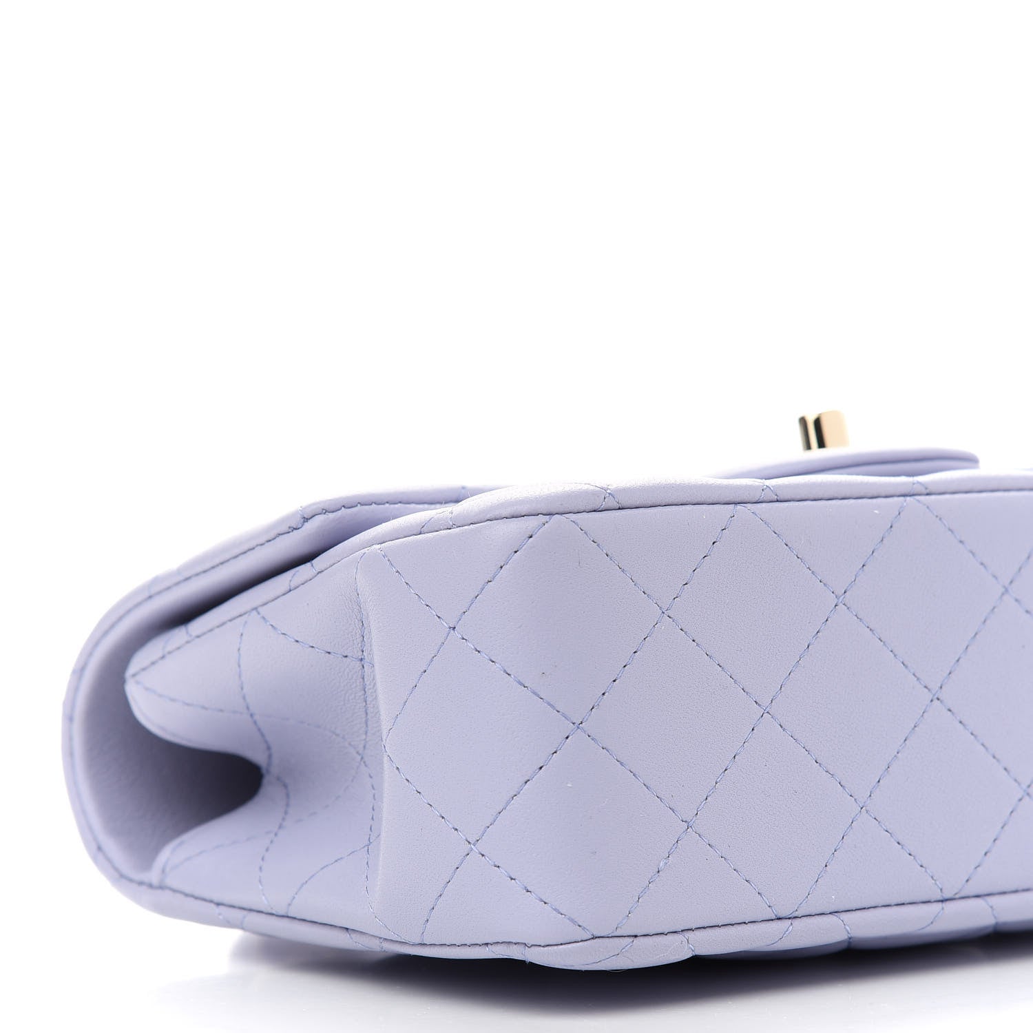Chanel Lambskin Quilted Mini Top Handle Rectangular Flap Light Purple 8 of 9