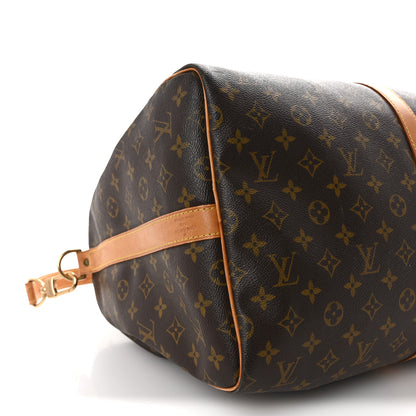 Louis Vuitton Monogram Keepall Bandouliere 55 8 of 9